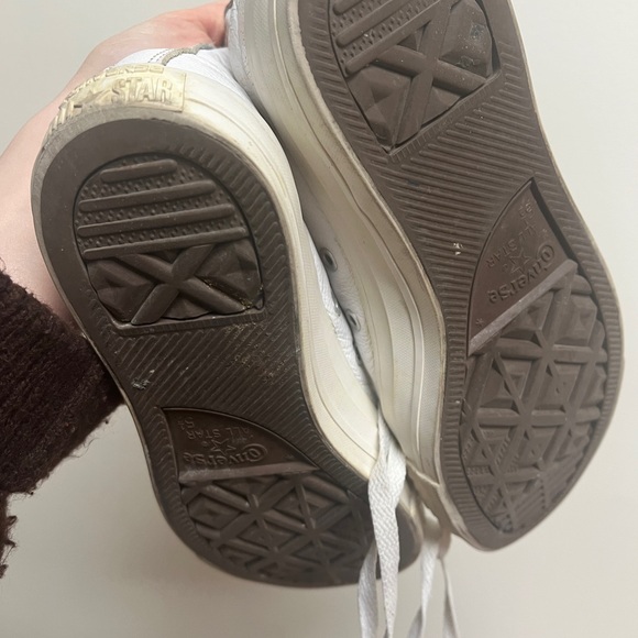 White leather High-Top Sneakers converse - Picture 3 of 7